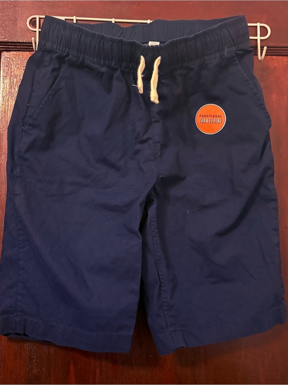 Boys Navy Drawstring Casual Shorts